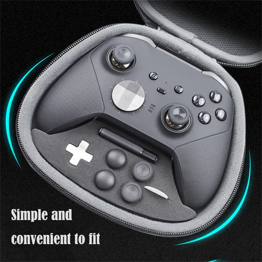 Portable Game Controller Case Bag Compatible For DN XBOX ONE X ELITE 2 Controller Hard Shell Storage Bag With Zipper Closure