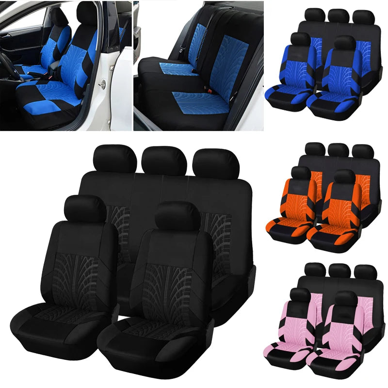 Brand Embroidery Car Seat Covers Set Car Organizer Universal For golf 4 For Citroen C4 For izh 2126 For Hyundai Ai 20 For Honda