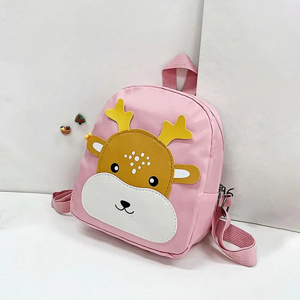 Cute Cartoon Children's Bag Baby Canvas Backpacks Kindergarten Schoolbag Children Boys Girls School Bags Adjustable Kid Backpack