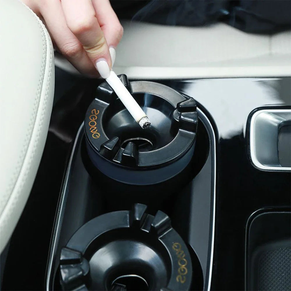 Portable Car Ashtray Smell Proof Universal Auto Ashtray Cigarette with Water Tank Extinguish Smoke Interior Part Car Accessories