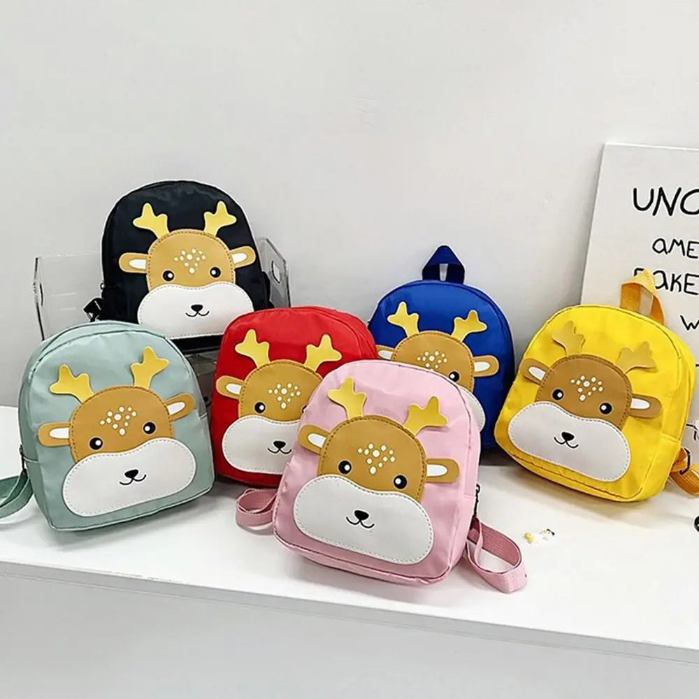 Cute Cartoon Children's Bag Baby Canvas Backpacks Kindergarten Schoolbag Children Boys Girls School Bags Adjustable Kid Backpack