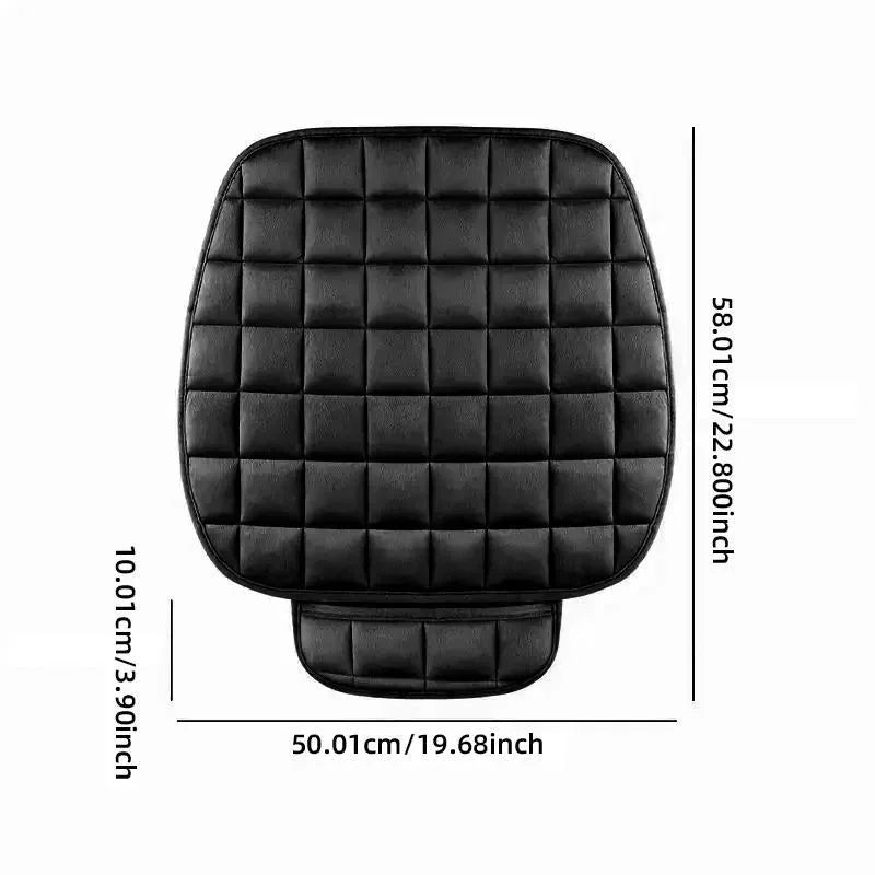 Universal Winter Warm Car Seat Cover Front Rear Seat Cover Protector with Storage Pouch Breathable Pad Car Interior Accessories