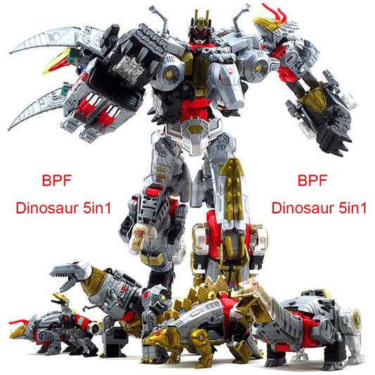 Transformation Toy G1 Dinosaur Dinoking Volcanicus BPF 5IN1 Combination Deformation Grimlock Swoop Sludge Slag Snarl Model Robot