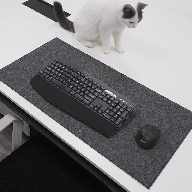 Large XXL Office Computer Desk Mat Table Keyboard Big Mouse Pad Wool Felt Laptop Cushion Desk Non-slip Mat Gamer Mousepad Mat