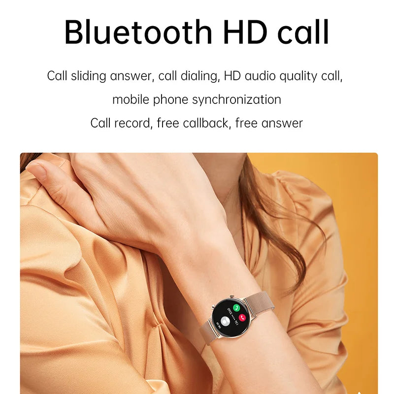 2023 New AMOLED Ladies Smartwatch Bluetooth Talk NFC Heart Rate Blood Oxygen IP68 Waterproof smartwatch for men for Android IOS