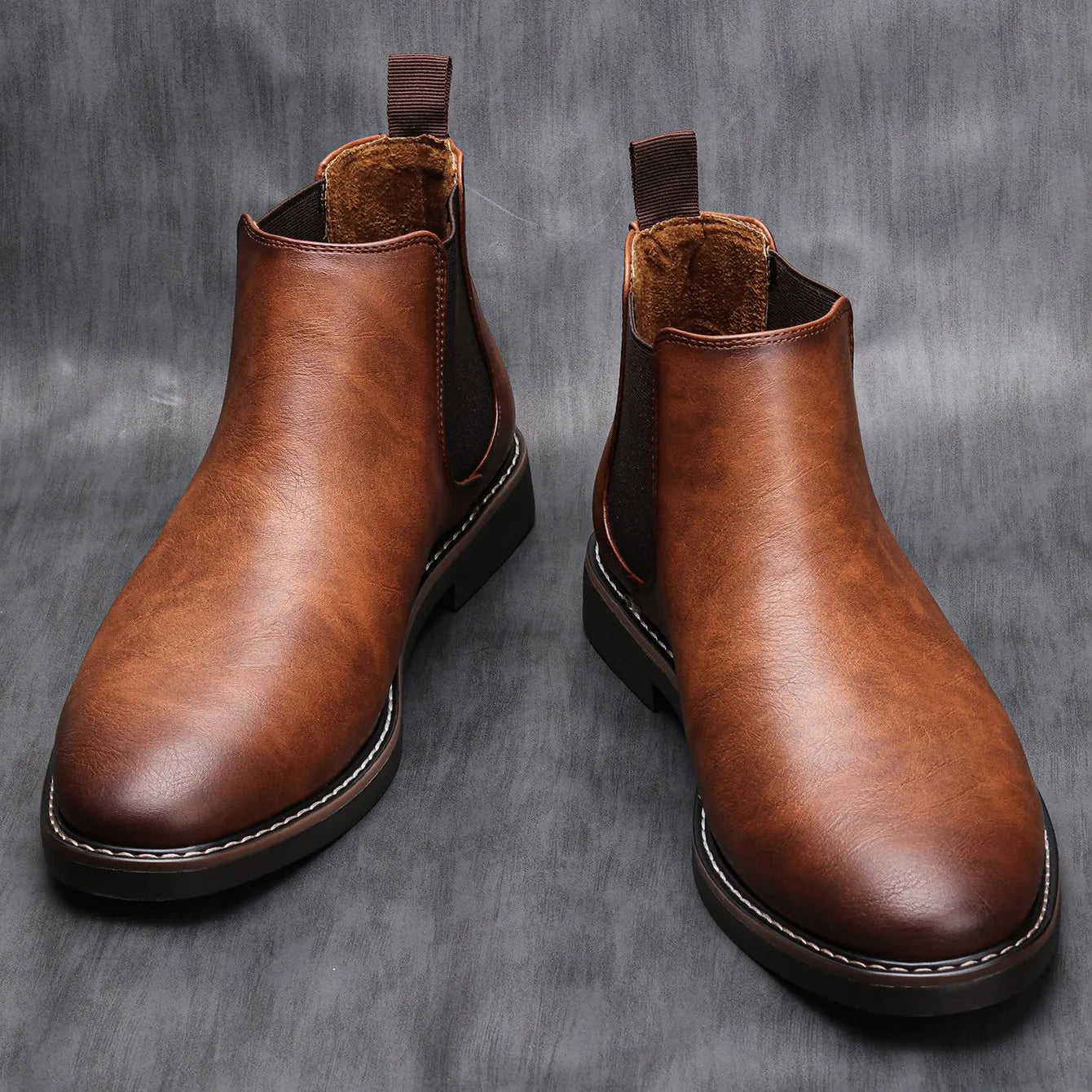 Men Chelsea Boots Brand Retro Comfortable Fashion Men Boots #KD5241