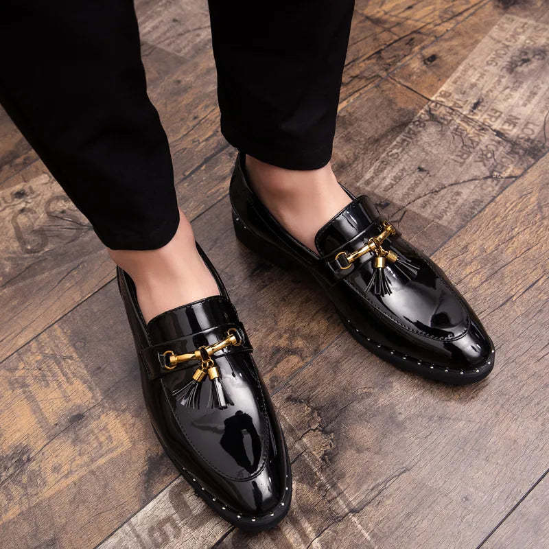 Men tassel loafers Mens loafers leather Man shoes leather tassel Mocassin homme Calzado hombre Zapatos de hombre Men shoes