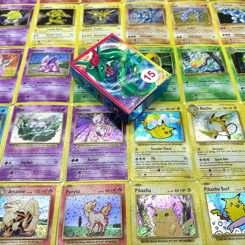 1996 Gen1 Pokemon First Edition English 60pcs Cards Vmax Charizard Pikachu Rare Classic Collection Battle Game Cards Toys Gifts