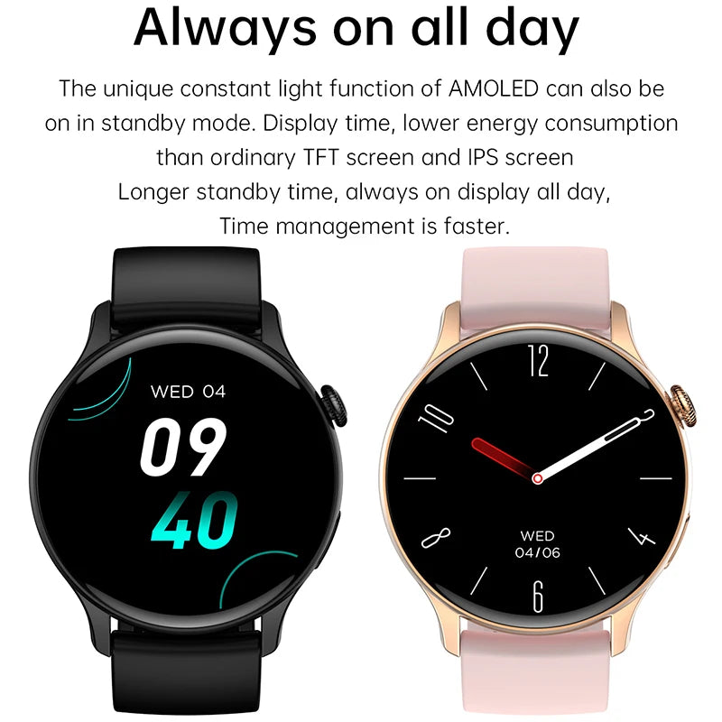 Xiaomi New Smartwatch 1.43 Inch Full Screen Bluetooth Call Heart Rate Sleep Monitor Sports Models Smart Watch For Men Women