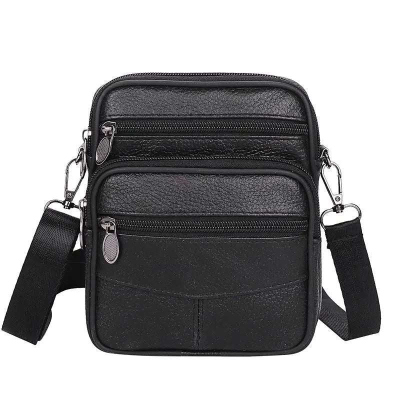 Men's Genuine Leather Crossbody Shoulder Bags High Quality Tote Fashion Business Man Messenger Bag Leather Bags Fanny Pack