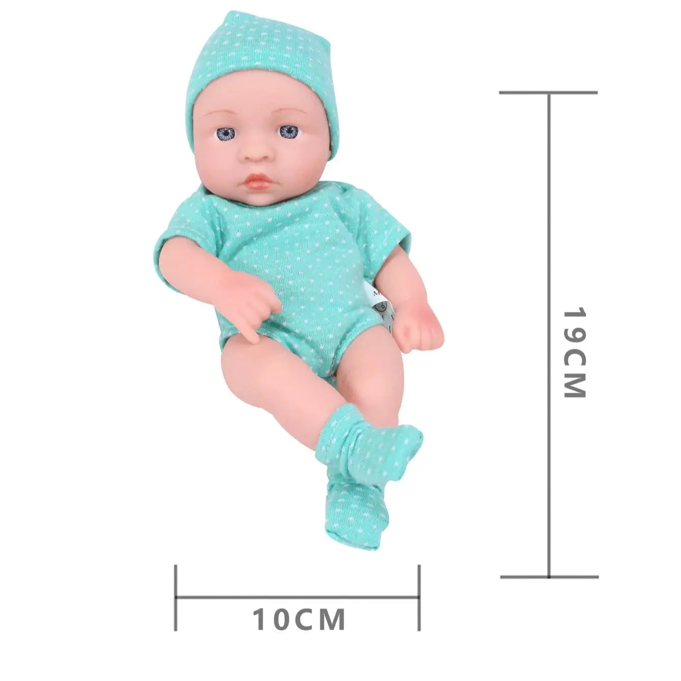 20cm Baby Silicone Reborn Dolls Toys Cute Expression Yawn Lifelike Reborn Toy Vinyl Doll Children Play House Toys Birthday Gifts