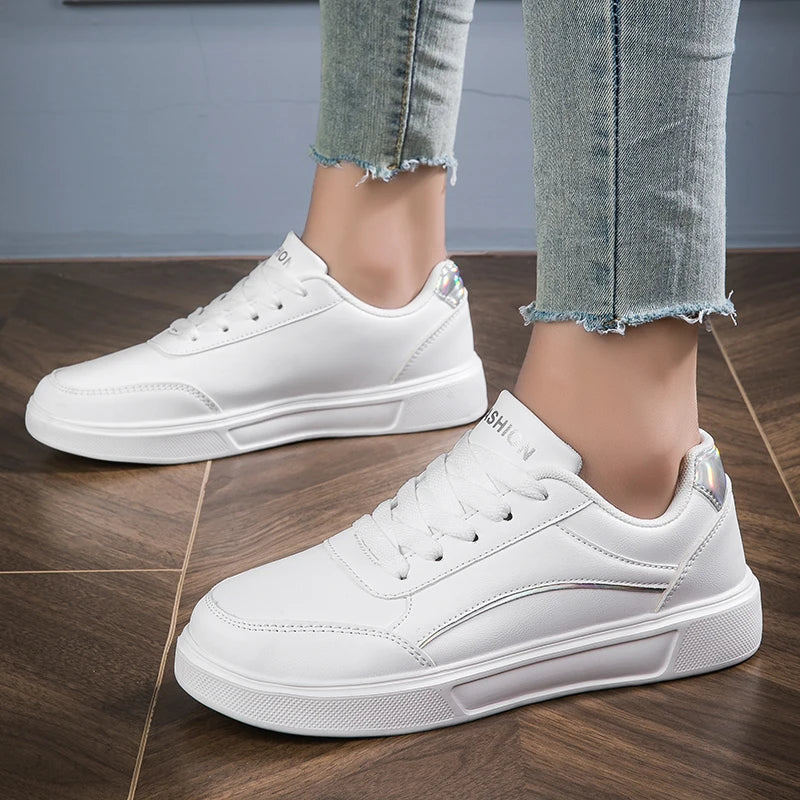 Women's Campus Little White Shoes Fashion Trend Board Sneakers