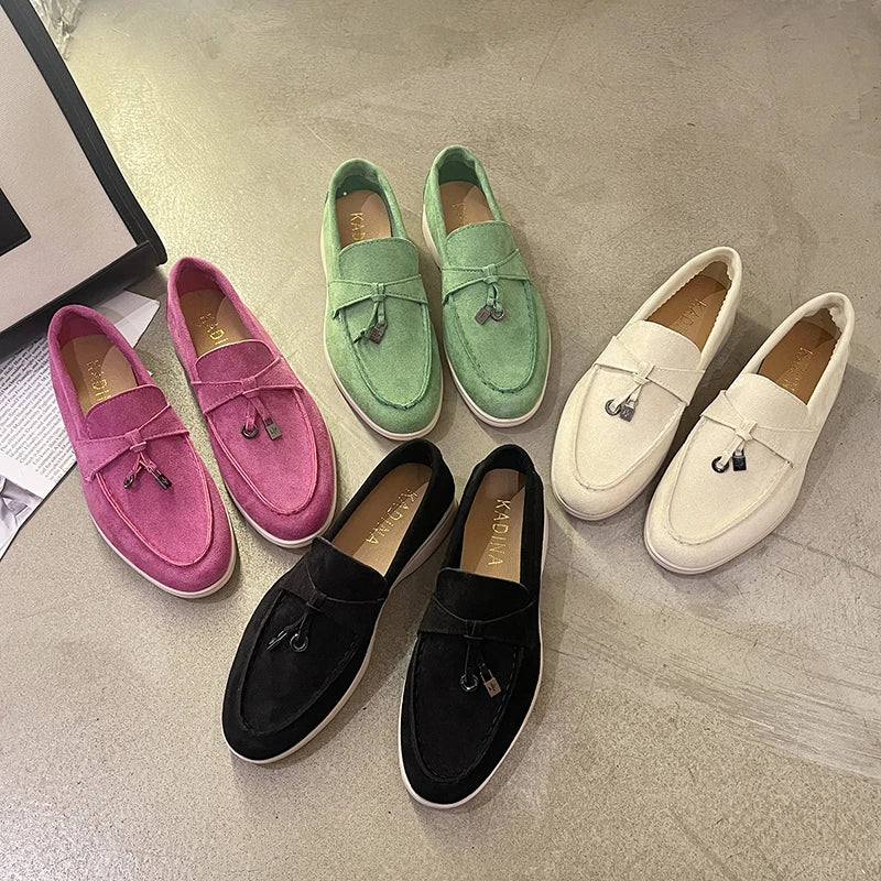 Women Loafers Candy Color Flats Soft Slip on Flat Shoes Woman Ballet Flats Boat Shoes Ladies Shoes zapatos mujer