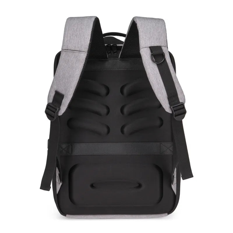 Black Hard Shell Bag Leisure Commuting Waterproof Lightweight Business Backpack Men's Backpack Anti-theft Lock Computer Bag