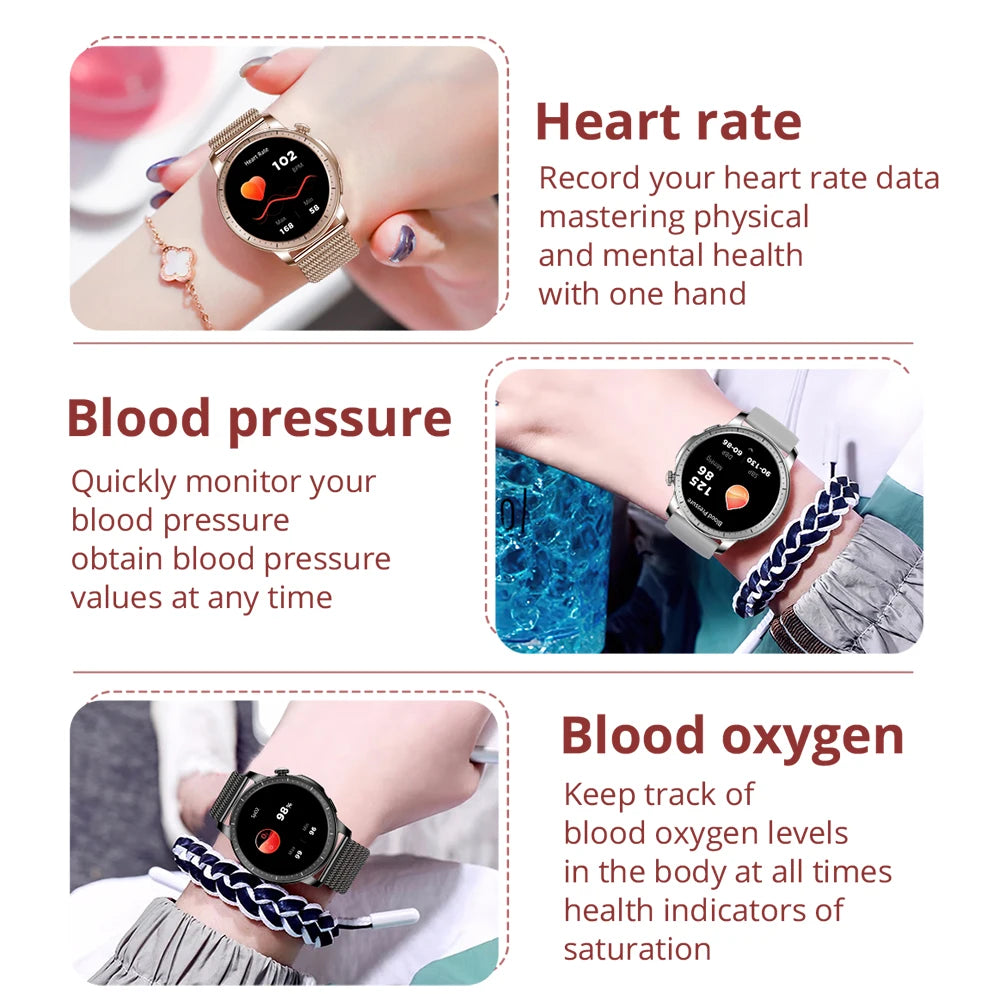 COLMI V65 Smartwatch Women 1.32 inch AMOLED Bluetooth Call Smart Watch Custom Dial Watches Heart Rate Tracker For Android iOS