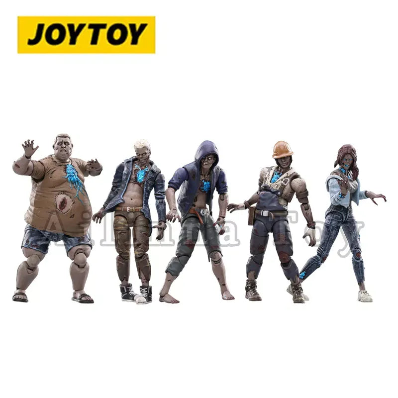 JOYTOY 1/18 Action Figure (5PCS/SET) Life After Infected Person Zombie Anime Collection Military Model Free Shipping