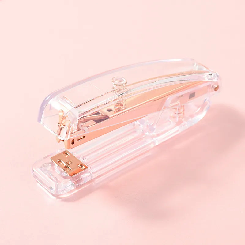 Acrylic Transparent Stapler Office Supplies Storage Document Binding Machine