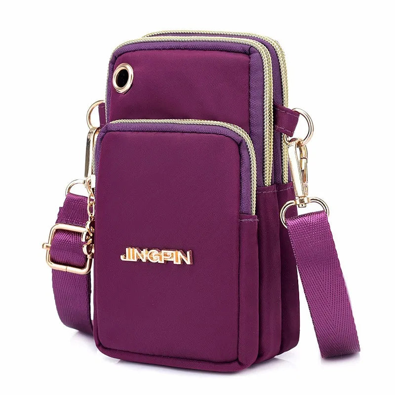 Casual Waterproof Nylon Crossbody Bags Women Messenger Shoulder Bag Female Small Cell Phone Handbags Purses Sports Pouch Bag