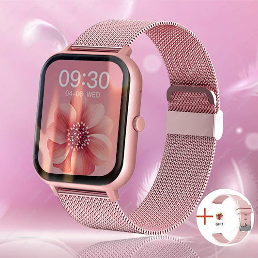 Smart Watch Women Men Heart Rate Blood Oxygen Voice Assistant 100+Sports Ladies Smartwatch For Xiaomi