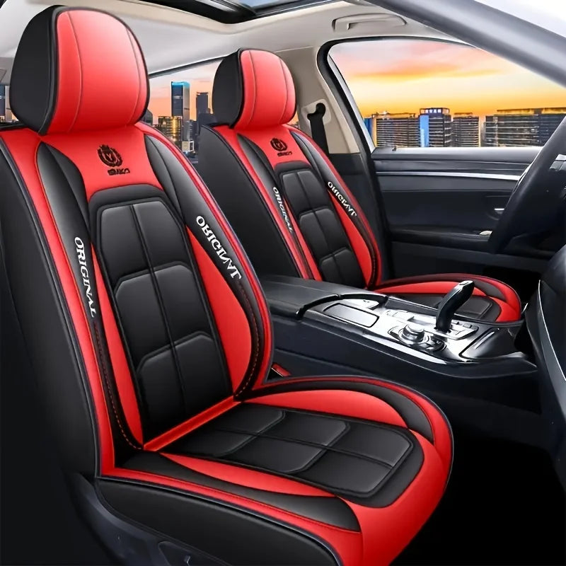 1PC New Faux Leather Car Seat Cushion Is Suitable For Car All-season Universal Seat Cover Car Interior