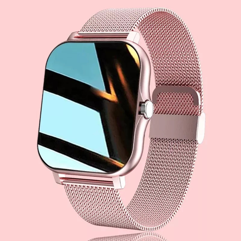 New Smart Watch Women Fashion Bluetooth Call Watch Fitness Tracker Waterproof Sports Ladies Men Smartwatch For Android IOS