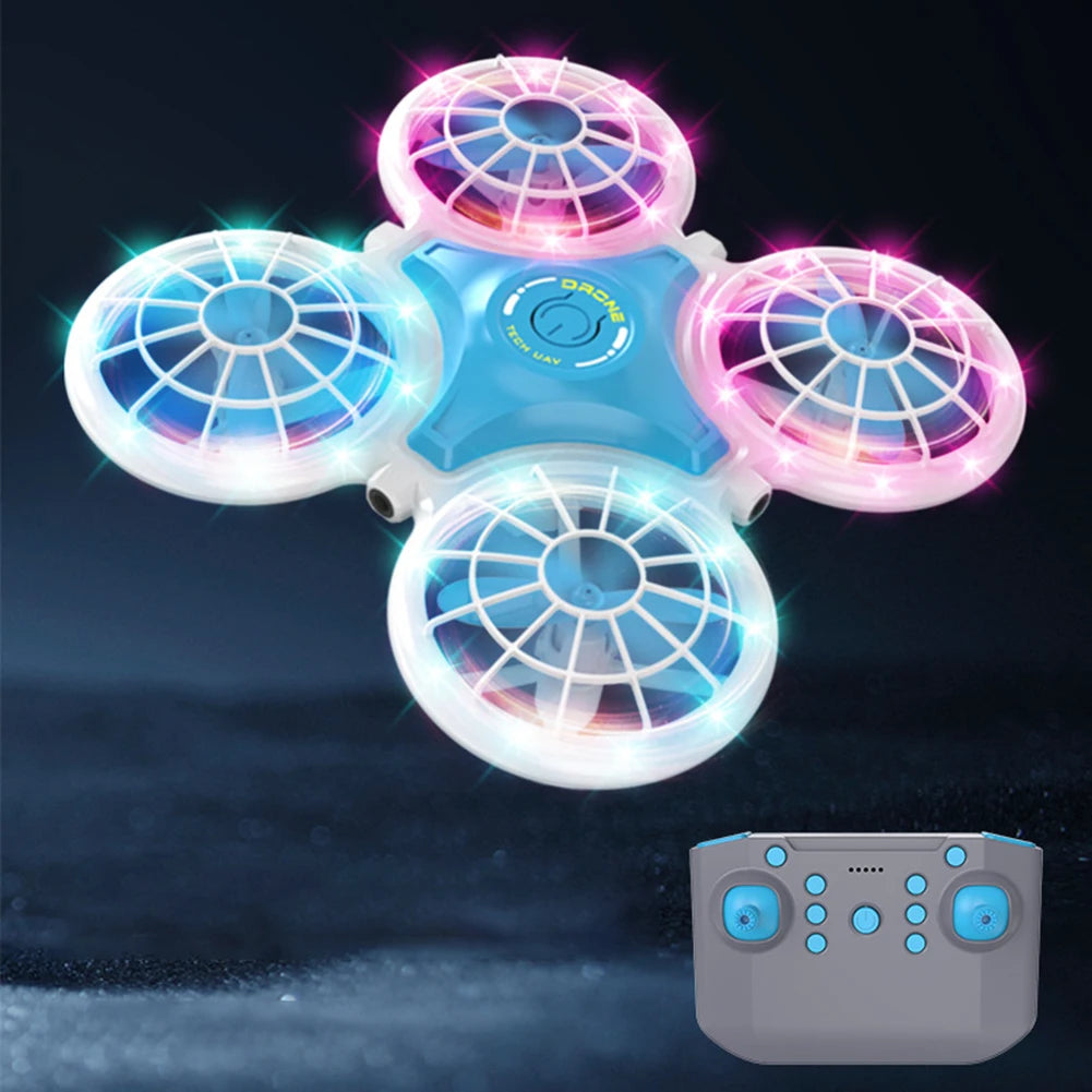 2.4GHz Remote Control Mini Drone For Kids Beginners Four-way Avoiding Obstacles Altitude Hold Rc Quadcopter With Lights