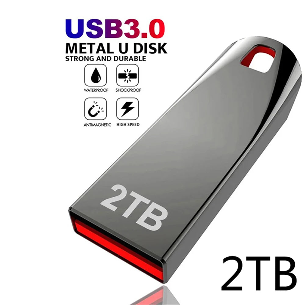 High Speed U Disk 2TB 1TB 512GB Optical Drive Type-C USB 3.0 Optical Drive Equipment Metal Flash Disk Computer Accessories