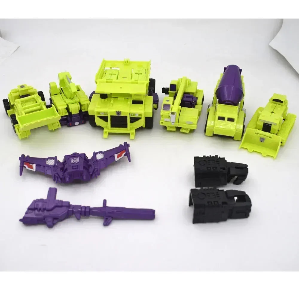 HZX 6In1 Devastator Haizhixing Transformation Toys Anime Action Figure KO G1 Robot Aircraft Engineering Vehicle Model NO Box