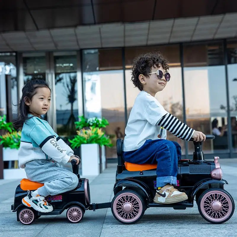 Children'S Electric Car Train Four-Wheeled Car Electric Toy Car 2-6years Kids'S Ride-On Toy Scooter For Baby Tricycles For Child