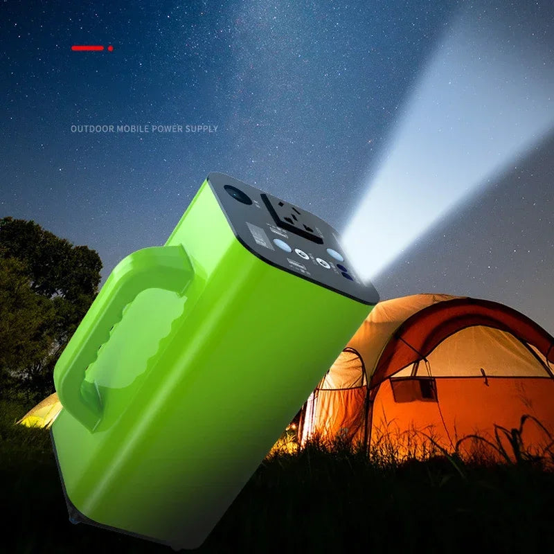 NewPortable Power Station 80000mAh 500W Generator Battery Outdoor Camping Charger Emergency Power Supply Power Bank AC DC Output