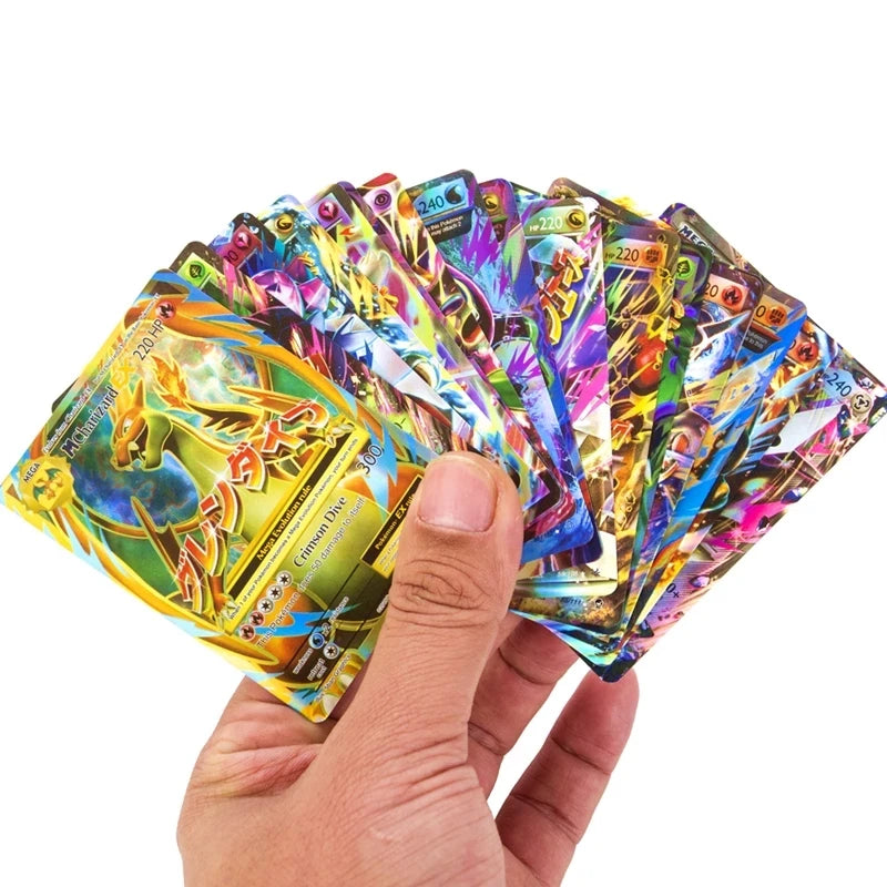 10-60Pcs Pokemon No Repeat MEGA Shining Cards V MAX TRAINER Game Collection Battle Carte Trading Cards English Version Kids Toy