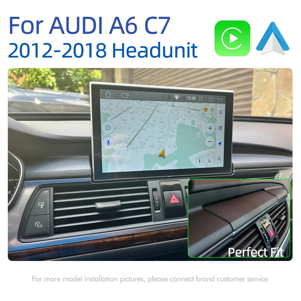 Android 13 8+128GB Car Multimedia Player For Audi A6 C7 A7 2012~2018 IPS Touch Screen 4G Carplay Music Stereo GPS Navi Auto Radi