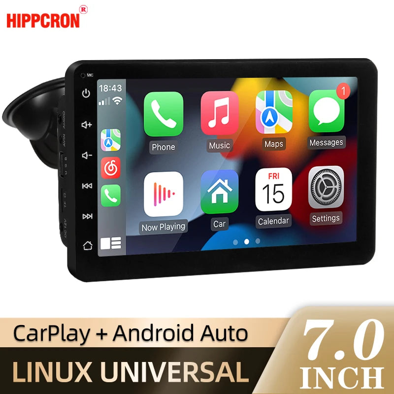 7inch Car Radio Carplay Android Auto Multimedia Video Player IPS Touch Screen AUX Input Bluetooth MirrorLink Universal Autoradio