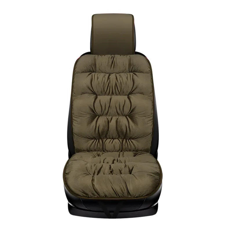 1pcs Car Seat Cushion Winter Car Seat Cover Cotton Liner Soft Fleece Seat Cover Flocking Seat Cover