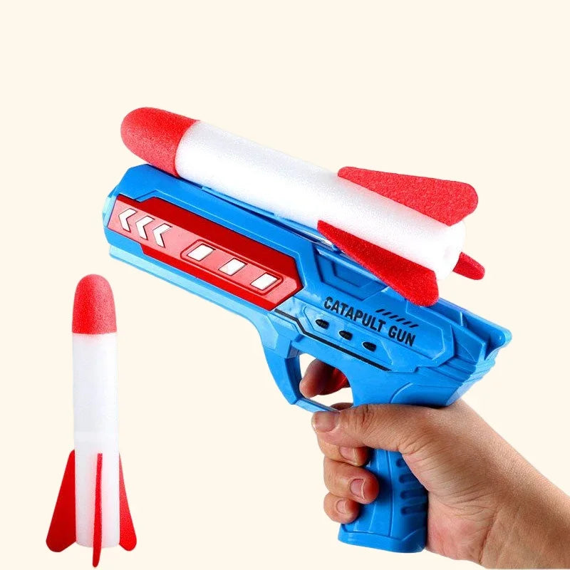 Aircraft Catapult Toys Foam Plane Toy Outdoor Model Plane Rocket Launch Toys Parent-child Interactive Toys Gifts for Children