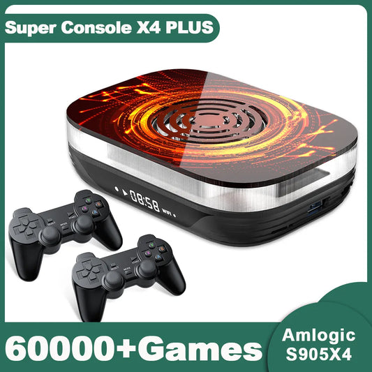 Super Console X4 Plus Plug and Play Retro Game Console  with 60000 Games for MAME/ARCADE/Sega Saturn/DC 4K/8K Android 11 TV Box