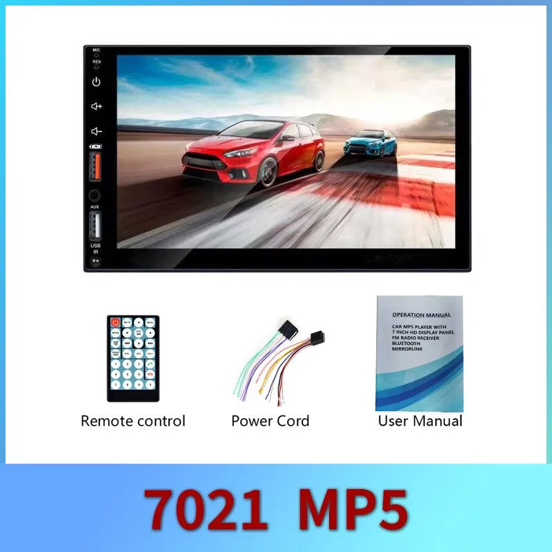 Acodo Dual USB 7 Inch Capacitive Screen Full Touch HD Car MP5 Player USB Bluetooth TF Card Touch Screen