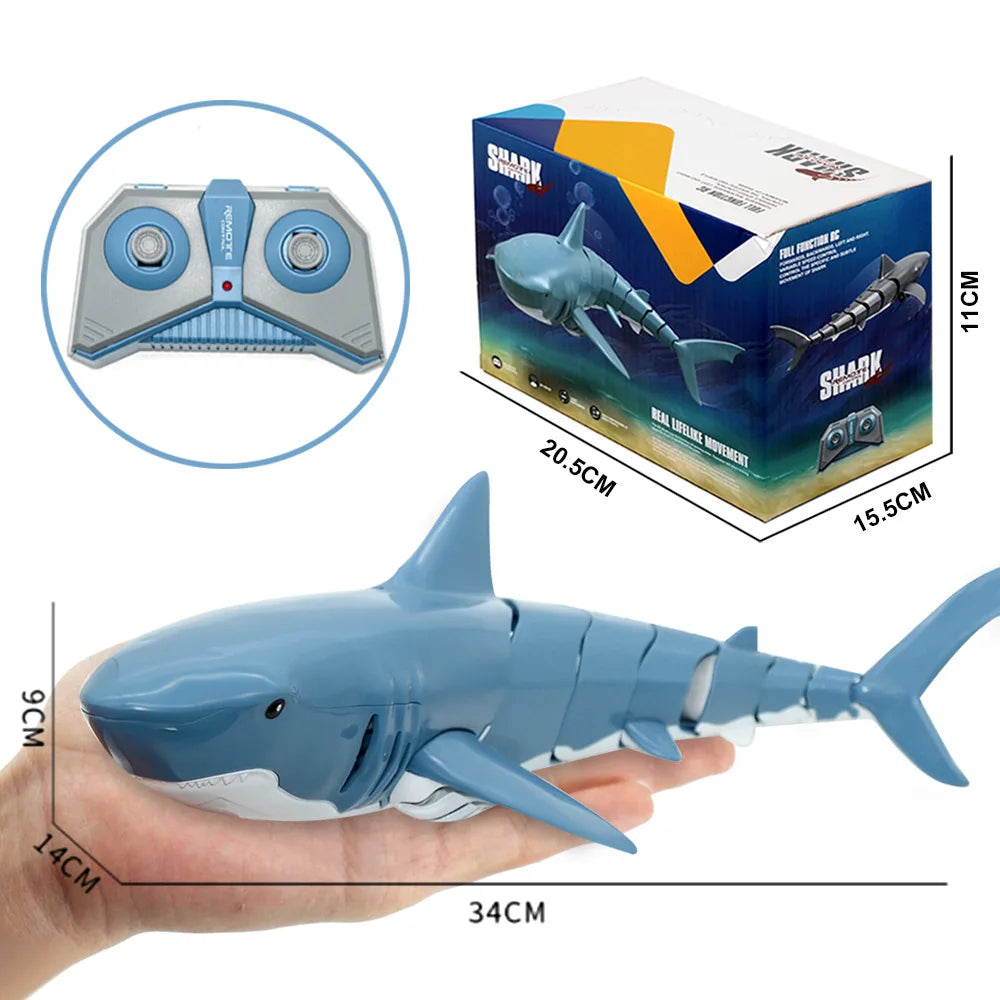 Remote Control Shark Toy Robots RC Animals Electric Sharks Children Kids Toys for Boys Summer Swimming Pool Water Cars Ship Fish