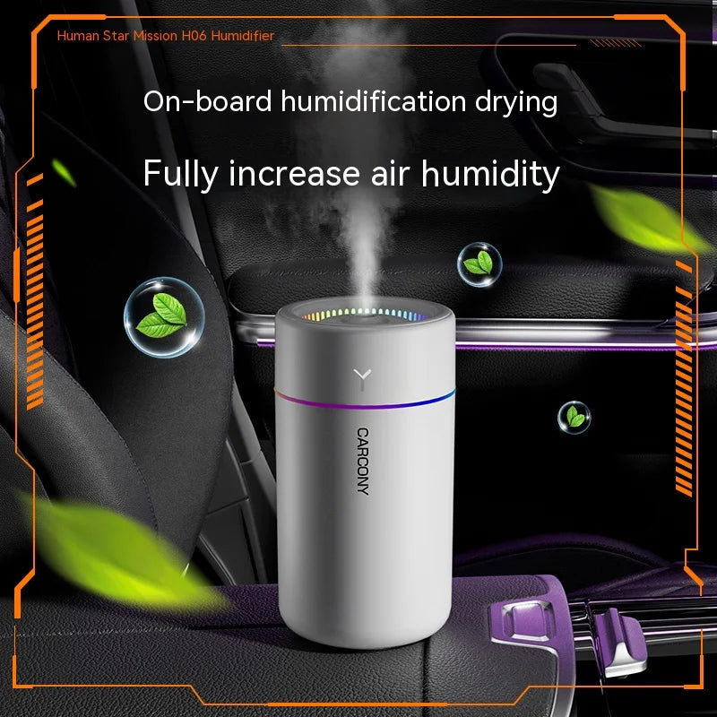 350ML USB Mini Air Humidifier Aroma Essential Oil Diffuser For Home Car Ultrasonic Mute Mist Maker Diffuser with LED Color Lamp