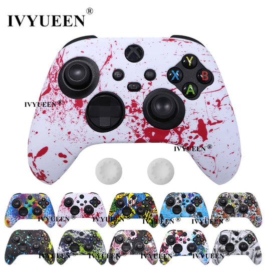 Soft Silicone Case for Xbox Series X S Controller Protective Skin Gamepad Rubber Skin Thumb Grips Cap Joystick Cover Shell