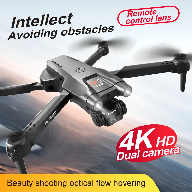 New Drone RG500 Max 3-sided Obstacle Avoidance Brushless Motor Optical Flow Dual Camera HD Aerial Photography Remote Control Toy