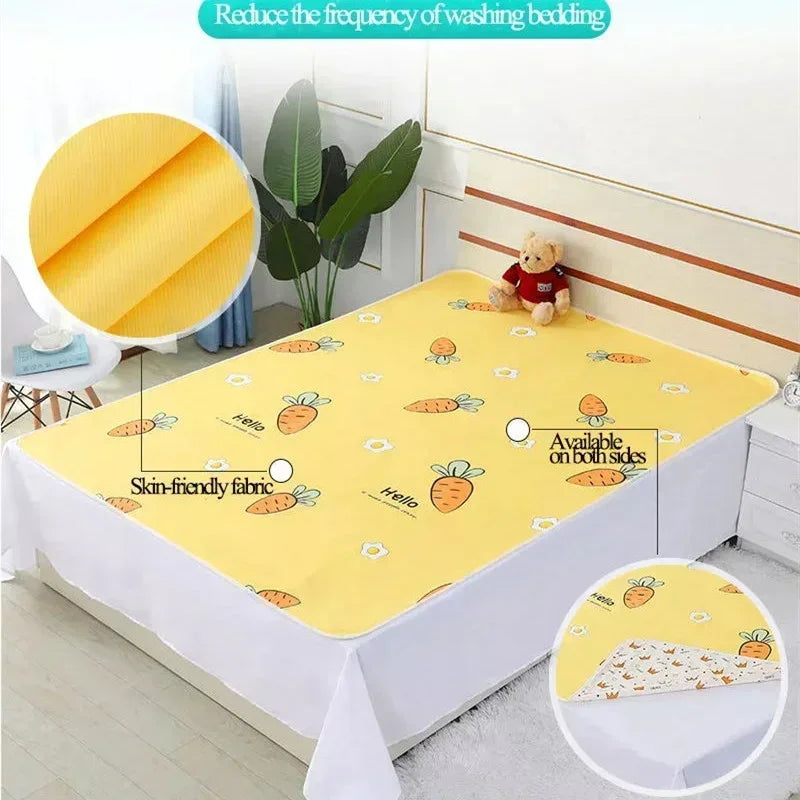 Reusable Baby Changing Mat Cover Diaper Mattress Bed Sheets for Newborn Baby Waterproof Portable Change Pad Table Floor Play Mat