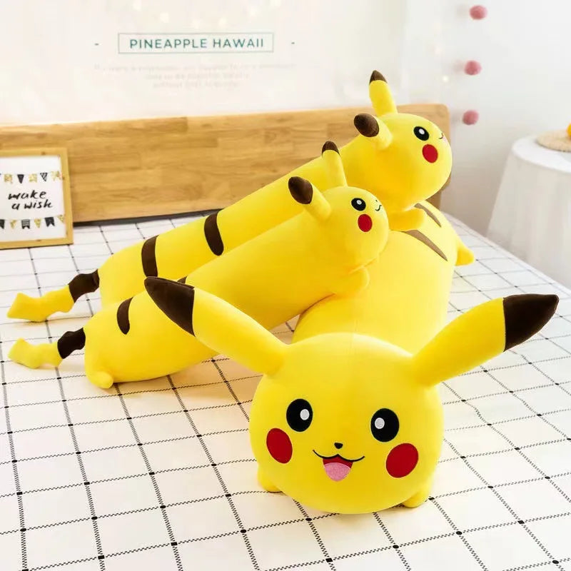 MINISO Pokémon Kawaii 60CM Pikachu Pillow Plush Toy Women's Bed Large Sleeping Pillow Cute Home Peluches Children's Toys Gifts