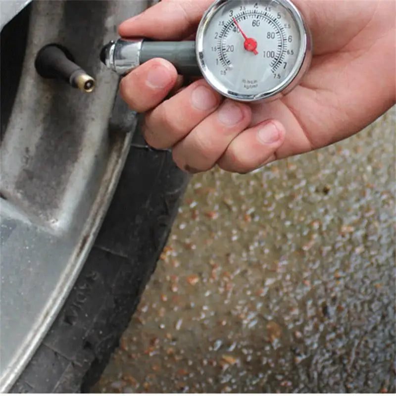 Auto Car Tire Pressure Gauge High-precision Tire Pressure Monitor Stainless Steel Manometer Air Pressure Meter Dial Tire Gauge