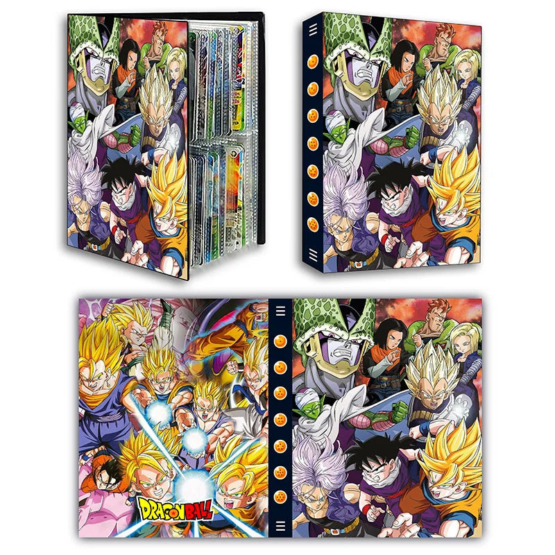 Dragon Ball Son Goku Vegeta Frieza 240pcs Card Album Book Game Card Holder Binder VMAX Game Card Collection Kids Toys Gift