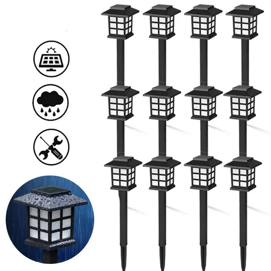 LED Solar Pathway Lights Lawn Lamp Outdoor Solar Lamp Decoration for Garden/Yard/Landscape/Patio/Driveway/Walkway Lighting