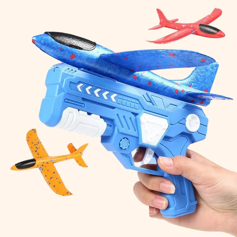 Catapult Aircraft Toys Foam Rocket Model Toy Outdoor Model Plane Launch Toys Parent-child Interactive Toys Gifts for Children