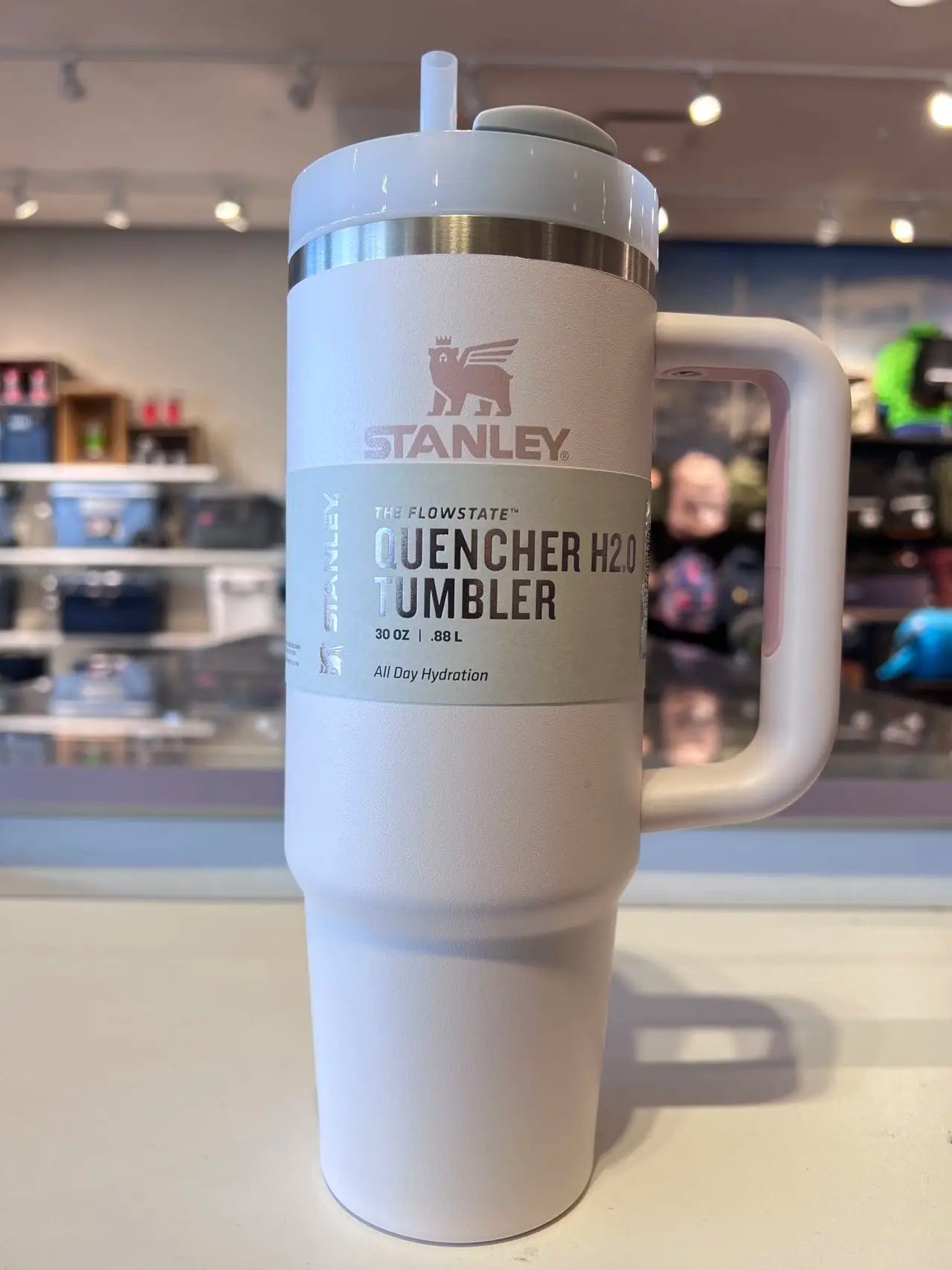 كوب Stanley Adventure Quencher H2.0 سعة 40 أونصة مع مقبض من الفولاذ المقاوم للصدأ معزول بالفراغ كوب سيارة حراري مثلج للسفر