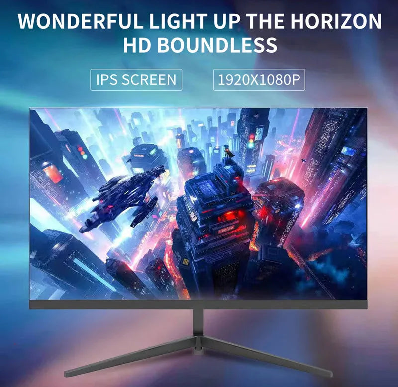 شاشة عرض بدون إطار مقاس 24 بوصة من نوع IPS مقاس 22-24 بوصة، شاشة كمبيوتر مكتبية للطلاب