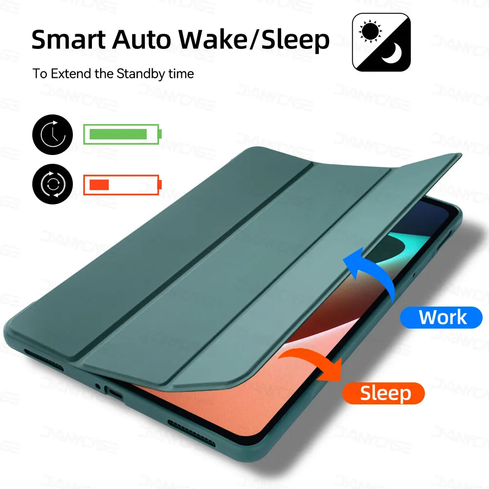 Tablet Case For mi Pad 5/6 Support Magnetic Charging Auto Wake up For MiPad 6/5 Pro Cover Funda For Xiaomi Tablet Accessories